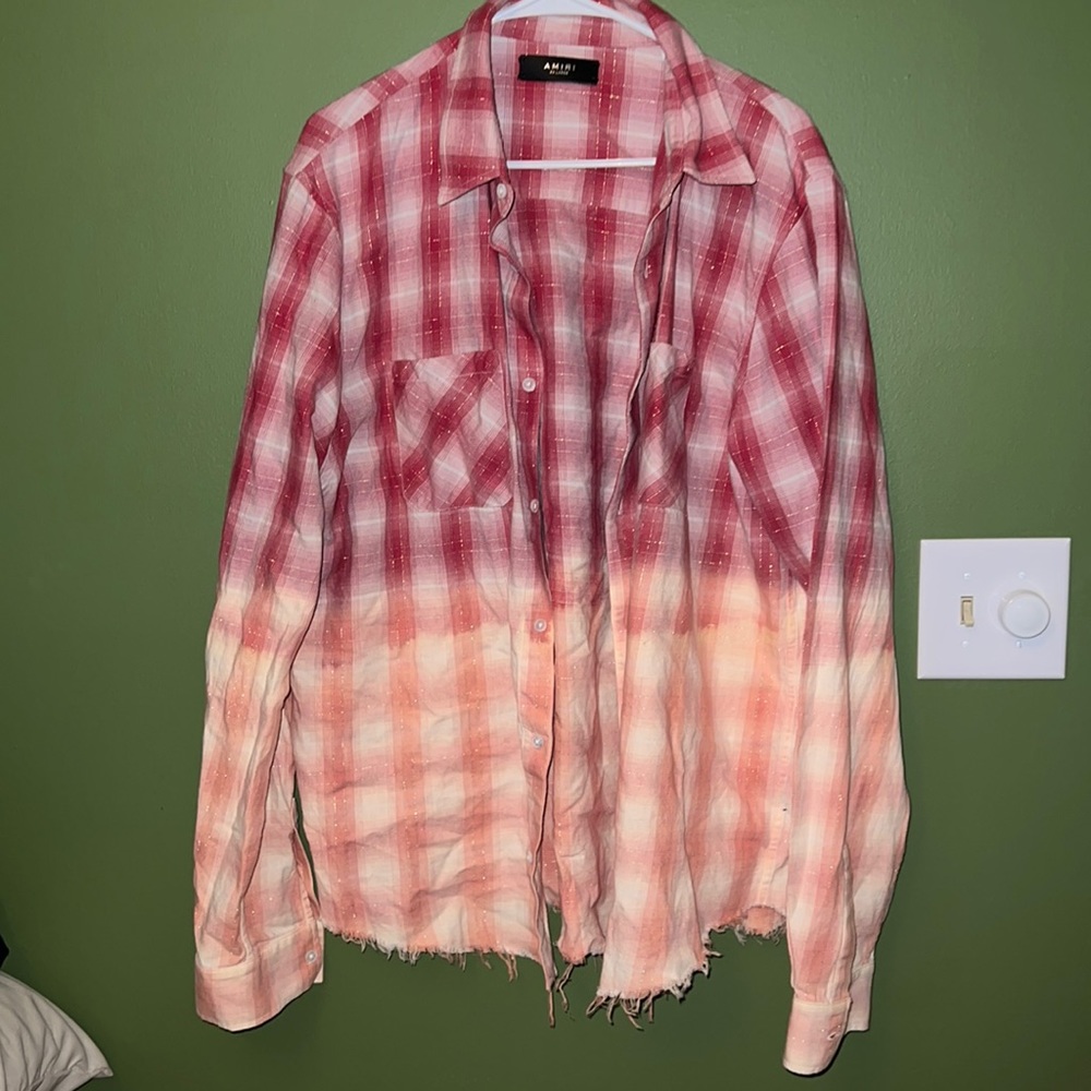 Amiri button up. Pink size xxl